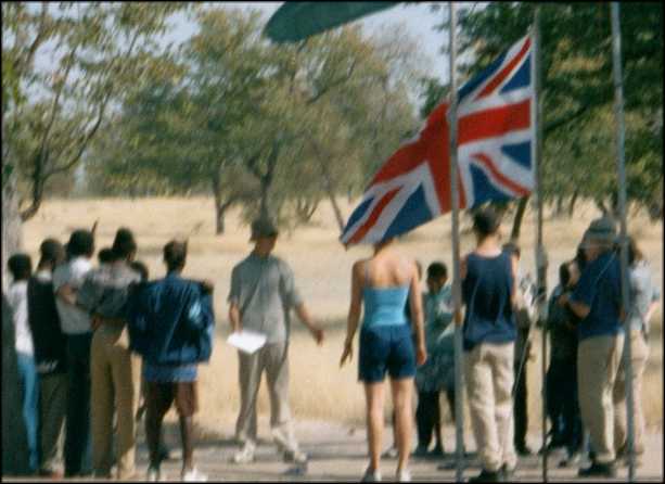 Namibian scouts learning scouting skills